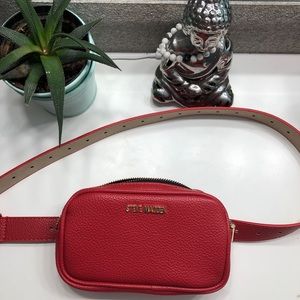 Steve Madden red fanny pack